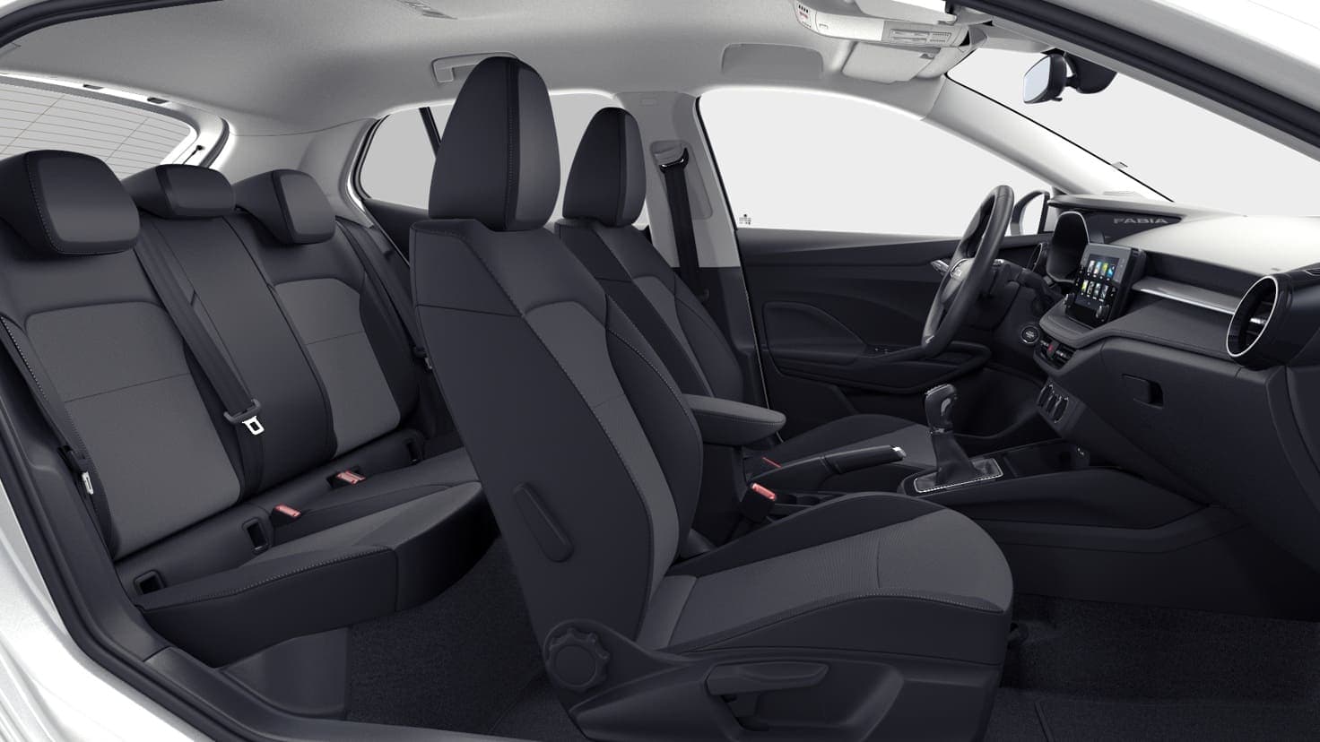 Renting Skoda Fabia Selection Blanco Luna Metalizado Compacto Automático Asientos