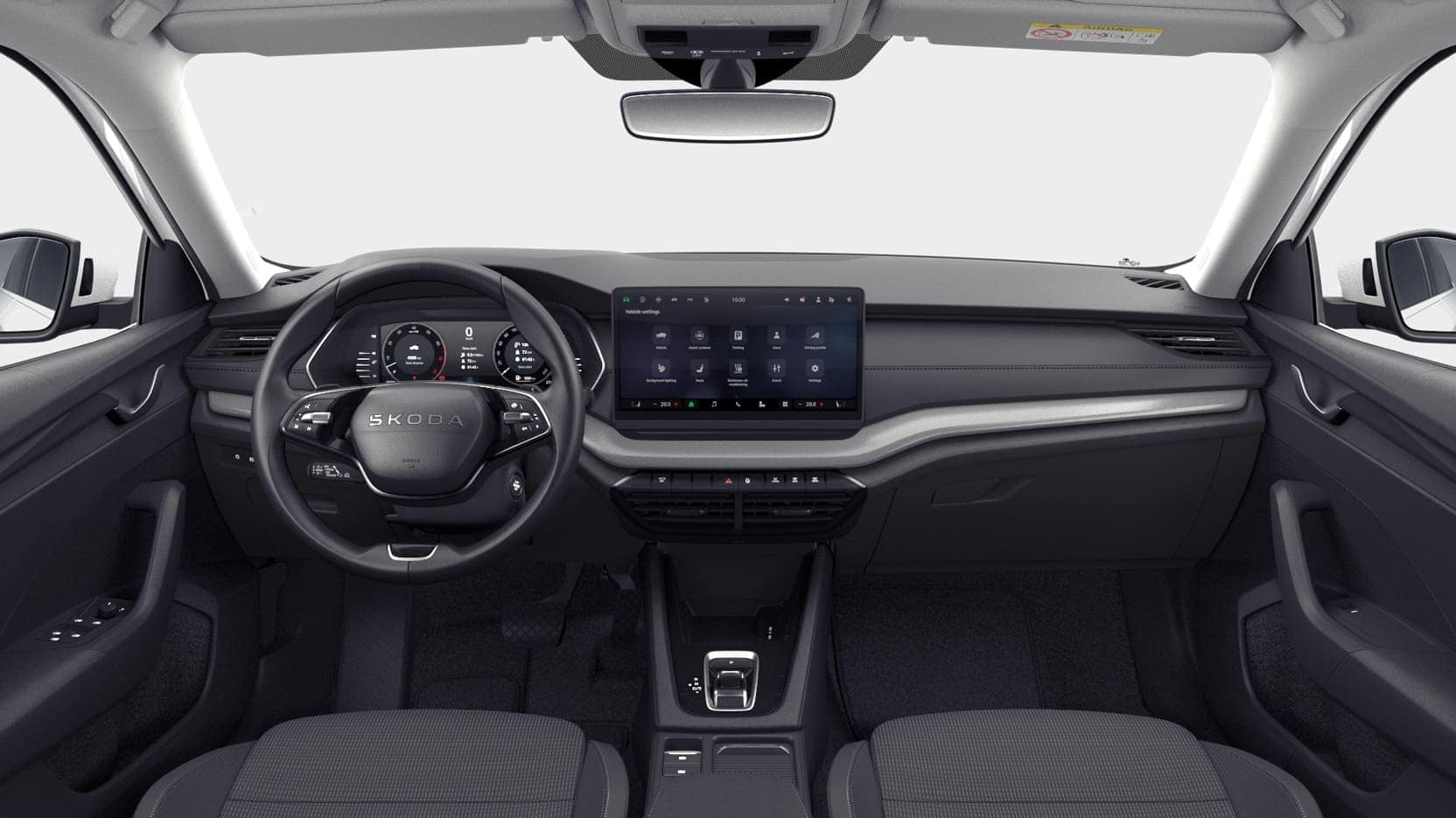 Renting Skoda Octavia Combi Selection Blanco Luna Monovolumen DSG Automático Interior