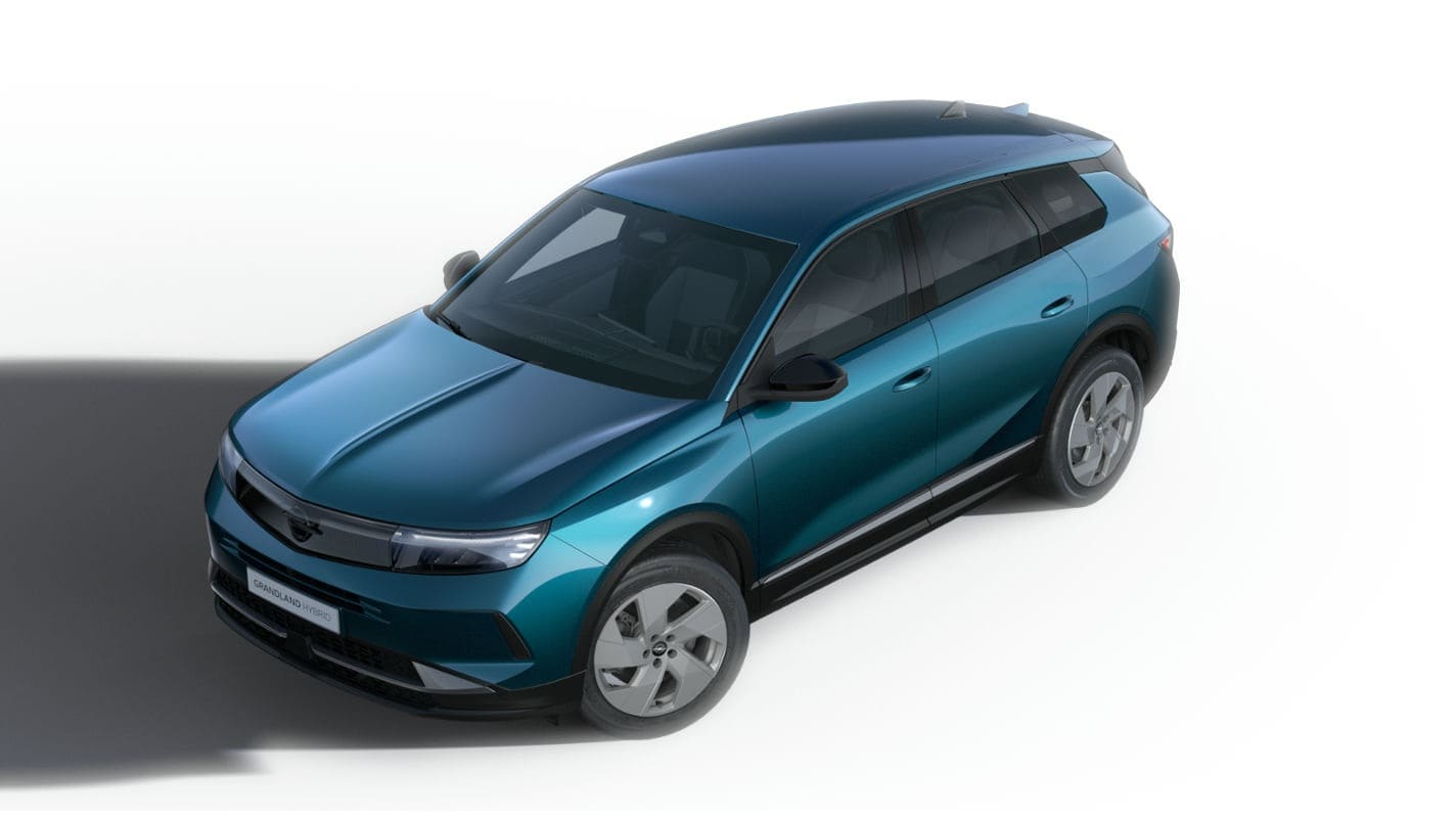 Renting New Opel GrandLand Hybrid Edition Azul SUV Automático Híbrido Etiqueta ECO
