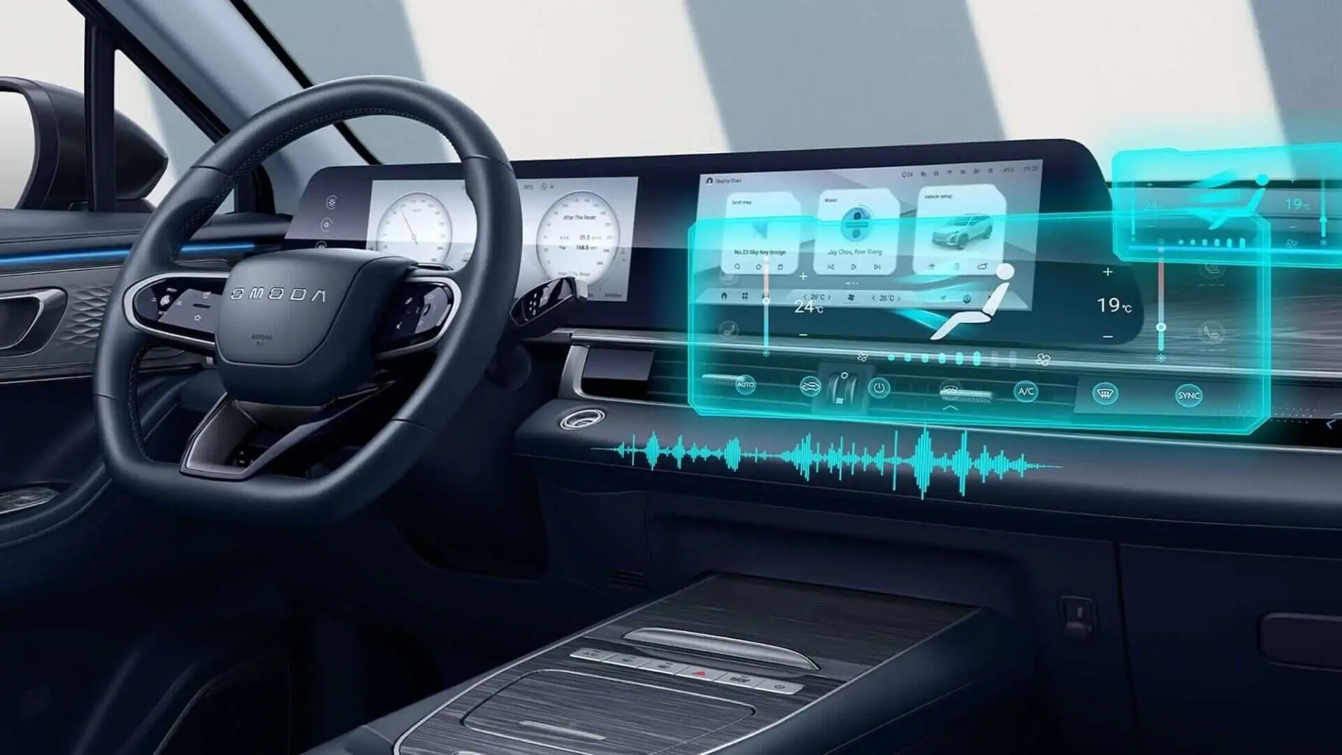 Renting New Omoda 5 Pure SUV Híbrido Automático Etiqueta ECO 5 Plazas Interior