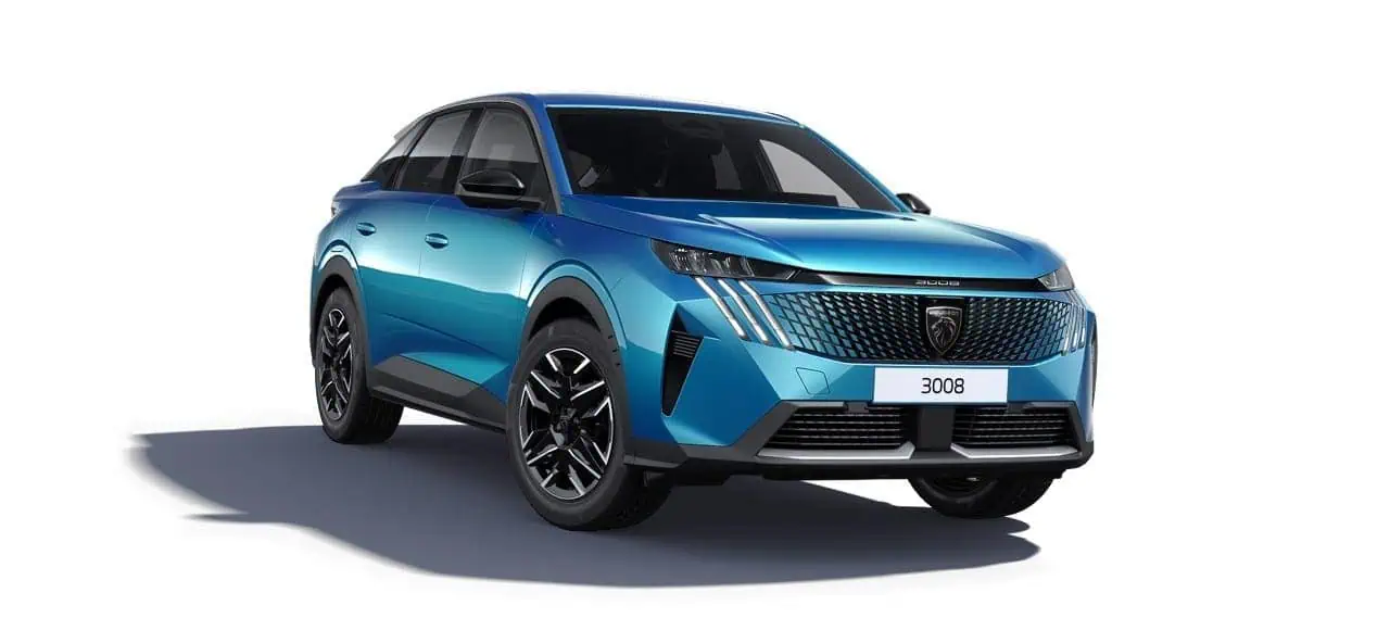 Renting New Peugeot 3008 Allure Azul Obsession SUV Automático Híbrido Etiqueta ECO