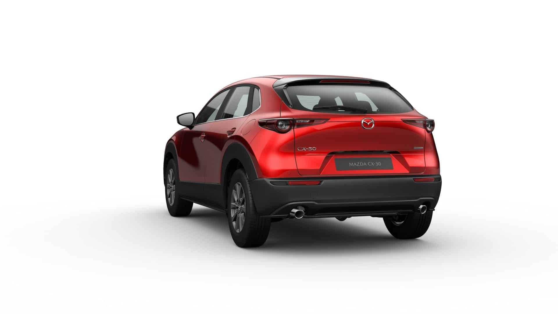 Renting Mazda CX-30 Prime-Line SUV Soul Red Crystal e-Skyactiv G MHEV Micro-Híbrido Etiqueta ECO