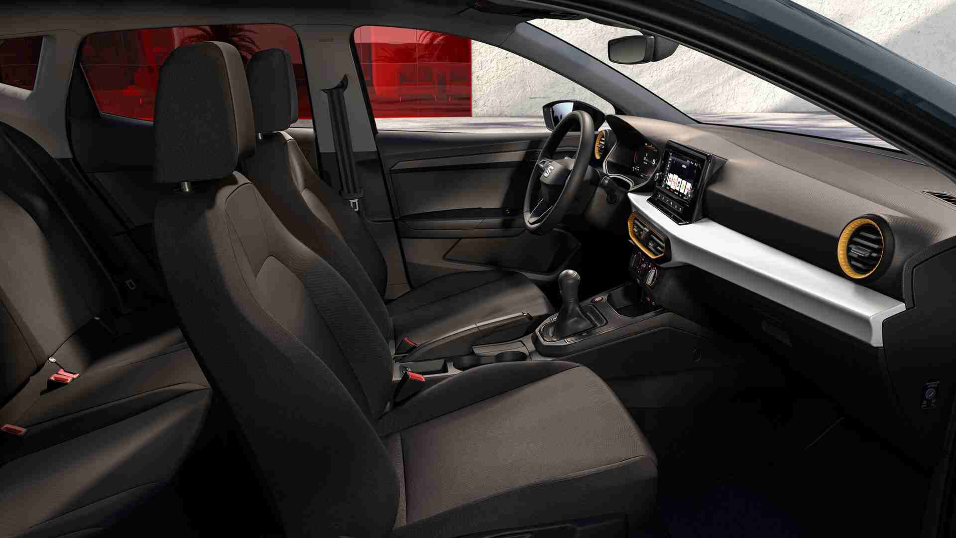 Renting New Seat Ibiza Plus Compacto Manual Interior Model Year 2026