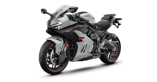 Renting New CFMoto 675 SR R Grey Sport Moto Manual
