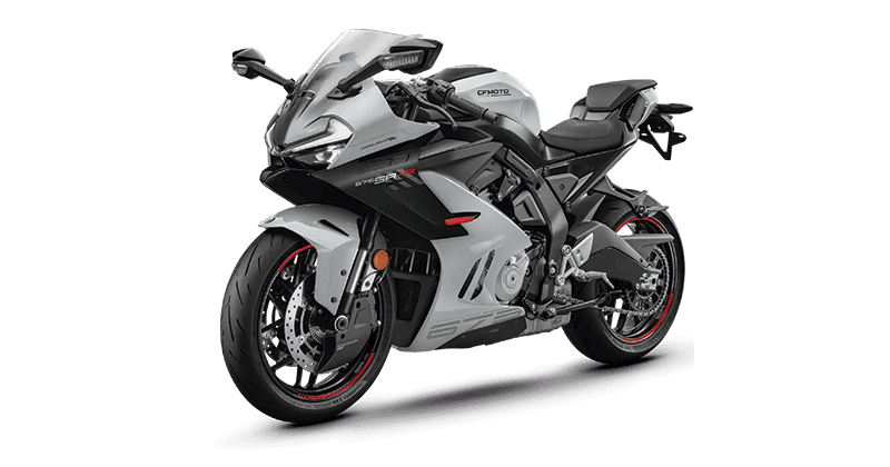 Renting New CFMoto 675 SR R Grey Sport Moto Manual