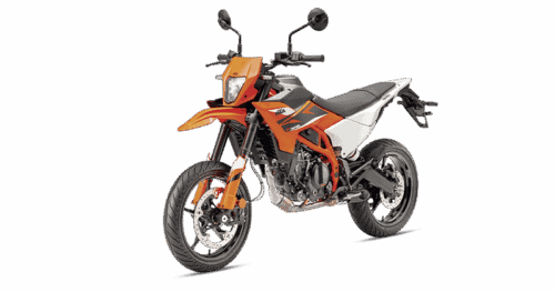 Renting New KTM SMS 125 R Orange Supermotard Moto Manual