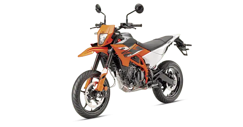 Renting New KTM SMS 125 R Orange Supermotard Moto Manual