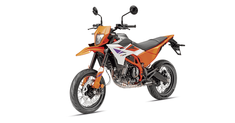Renting New KTM SMS 390 R Orange Supermotard Moto Manual