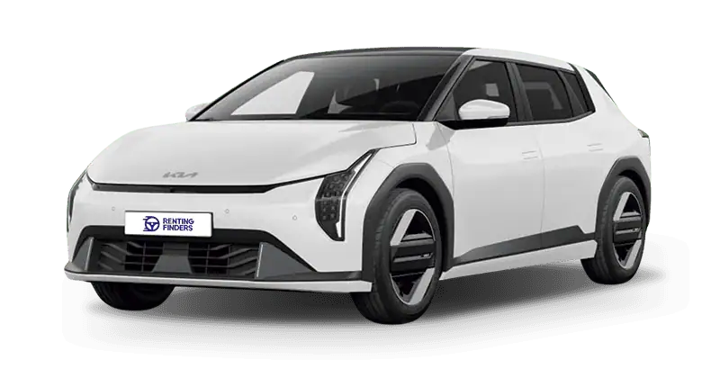 Renting New Kia EV4 Earth Casa White Compacto Automático Eléctrico Etiqueta 0 Renting Finders