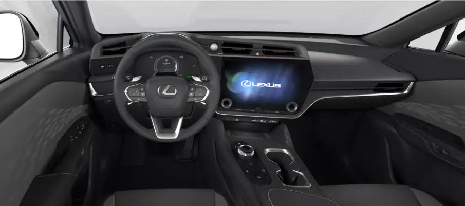 Renting New Lexus RZ 350e e-Premium Efficiency Iridio Sonic SUV Eléctrico Automático Etiqueta 0 Interior