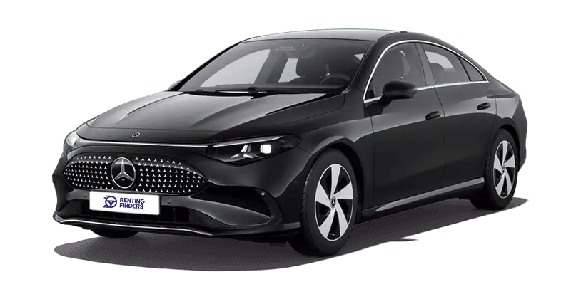 Renting New Mercedes Benz CLA EQ Negro Cosmos Sedán Eléctrico Automático Etiqueta 0 Renting Finders