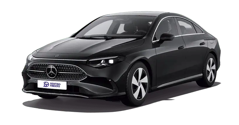 Renting New Mercedes Benz CLA Negro Cosmos Sedán Automático MHEV Micro-Híbrido Etiqueta ECO Renting Finders