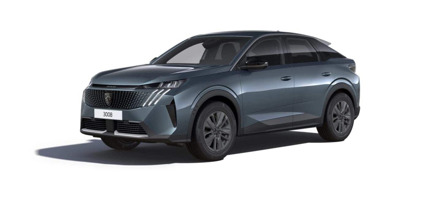 Renting New Peugeot 3008 Hybrid Allure Azul Ingaro SUV Automático Híbrido Etiqueta ECO