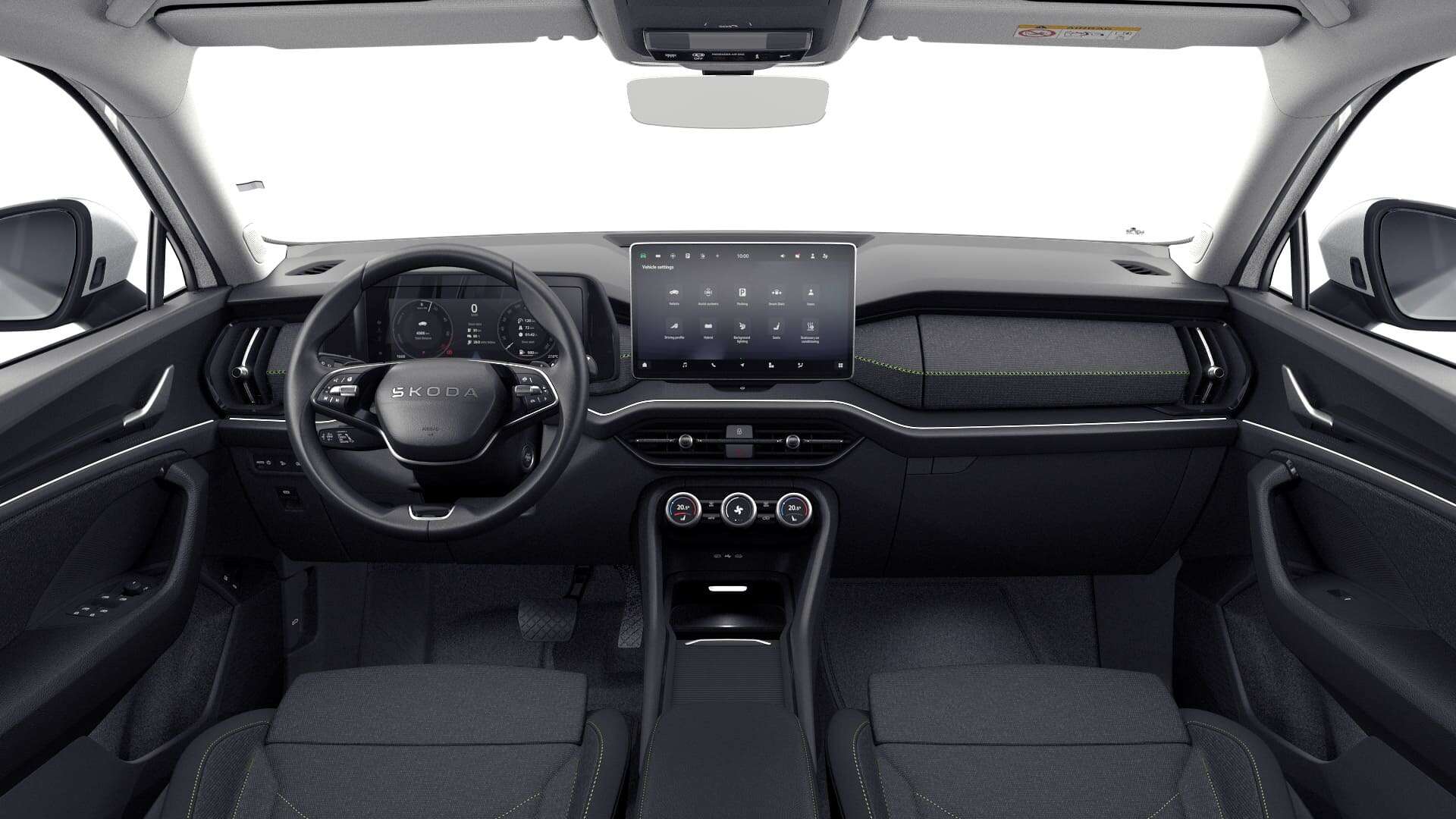 Renting New Skoda Kodiaq iV Selection SUV Automático Híbrido-Enchufable PHEV Etiqueta 0 5 Plazas Interior