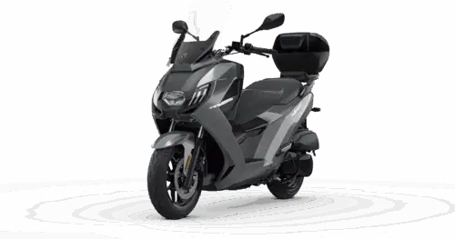 Renting New Peugeot Pulsion Evo Urban Luxus Grey Scooter Moto Automática