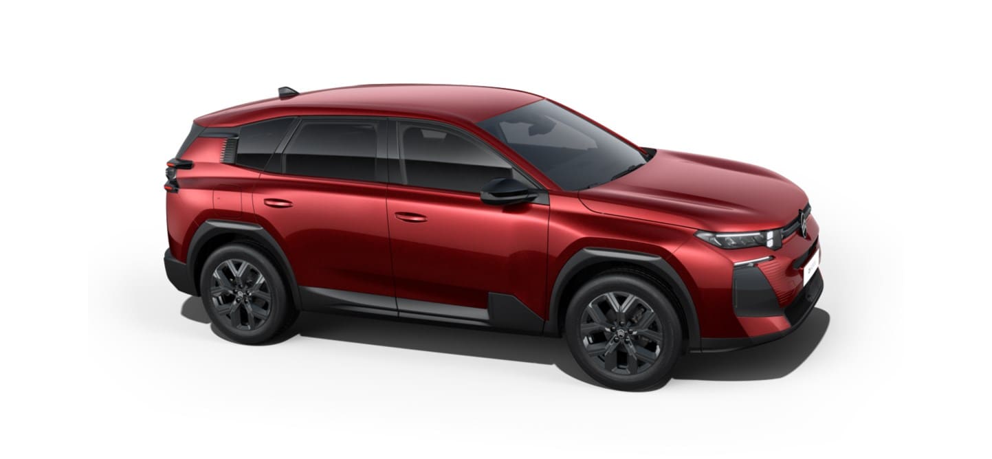 Renting New Citroën C5 Aircross You SUV Rojo Metalizado Automático Híbrido Etiqueta ECO