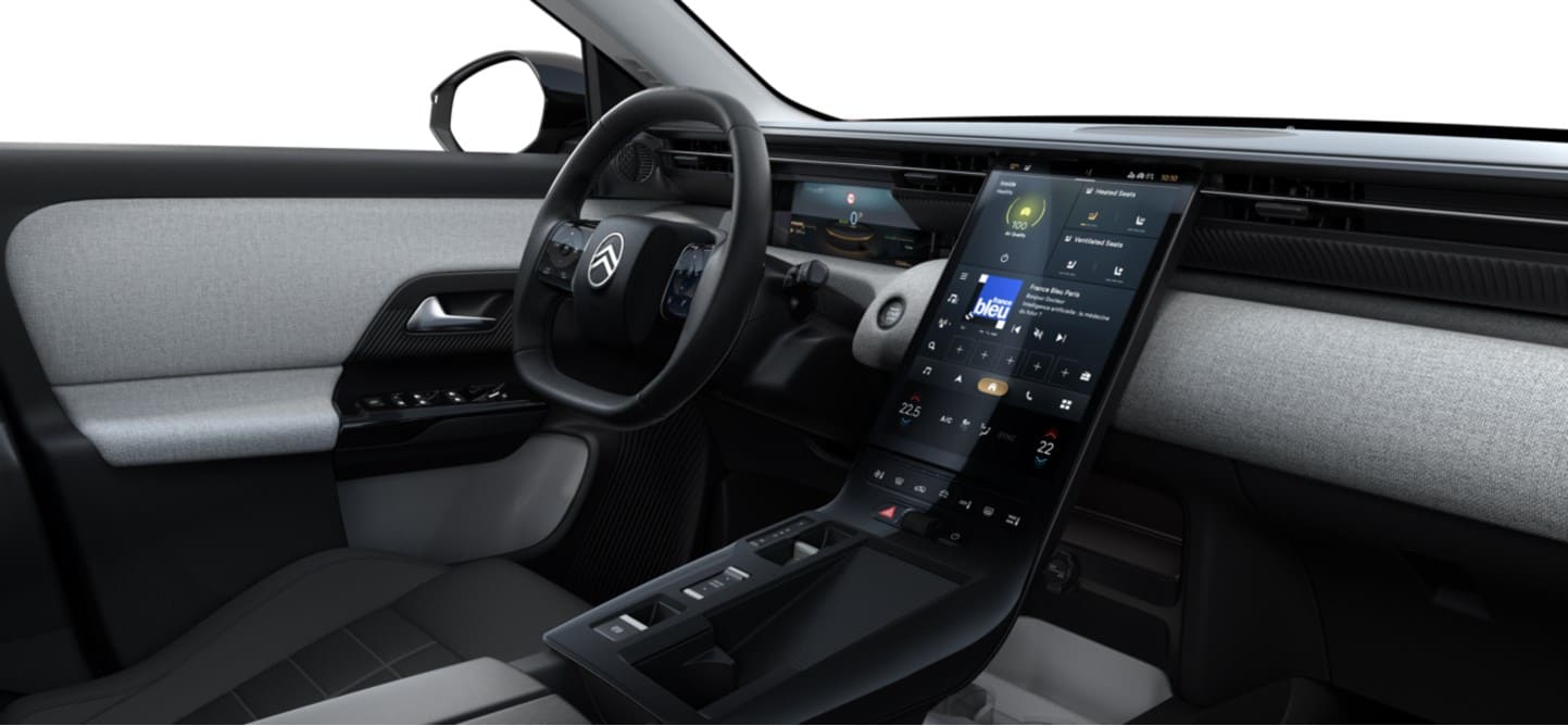 Renting New Citroën C5 Aircross You SUV Rojo Metalizado Automático Híbrido Etiqueta ECO Interior