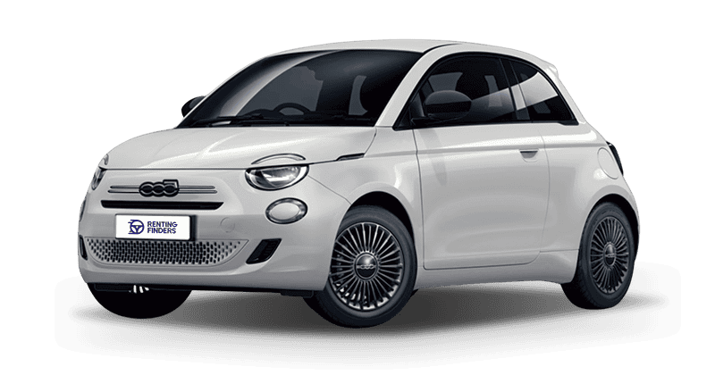 Renting New Fiat 500 Business Blanco Gelato Compacto Micro-Híbrido Etiqueta ECO Renting Finders