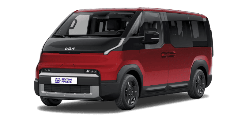 new kia pv5 passenger runaway red lr plus renting finders Renting New Kia PV5 Passenger L2 H1 LR Plus Runaway Red Furgoneta Familiar 5 Plazas Eléctrica Automática Etiqueta 0 Renting Finders