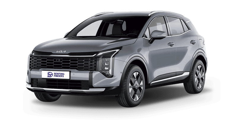 Renting New Kia Sportage Drive Model Year 2026 Lunar Silver SUV Automático HEV Etiqueta ECO Renting Finders