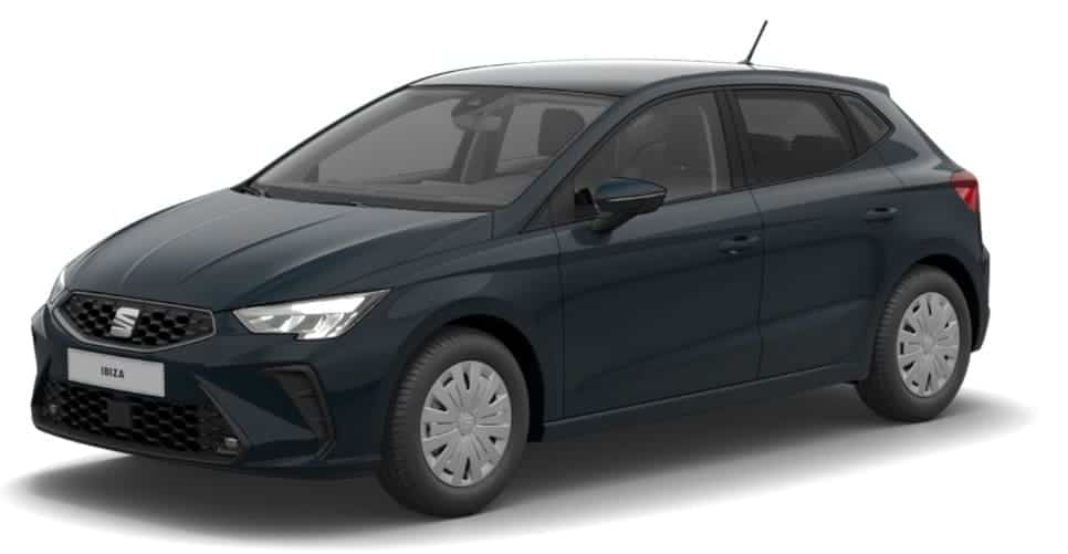 Renting New Seat Ibiza Plus Sin Llantas Azul Fiord Compacto Manual Model Year 2026