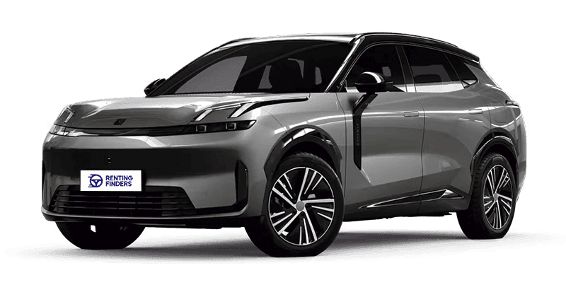 Renting New Lynk & CO 08 Core Storm Gray Techo Negro SUV Automático PHEV Híbrido Enchufable Etiqueta 0 Renting Finders
