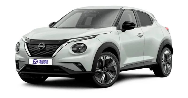 Renting Nissan Juke Hybrid N-Connecta SUV Automático Híbrido Etiqueta ECO Kori White Renting Finders