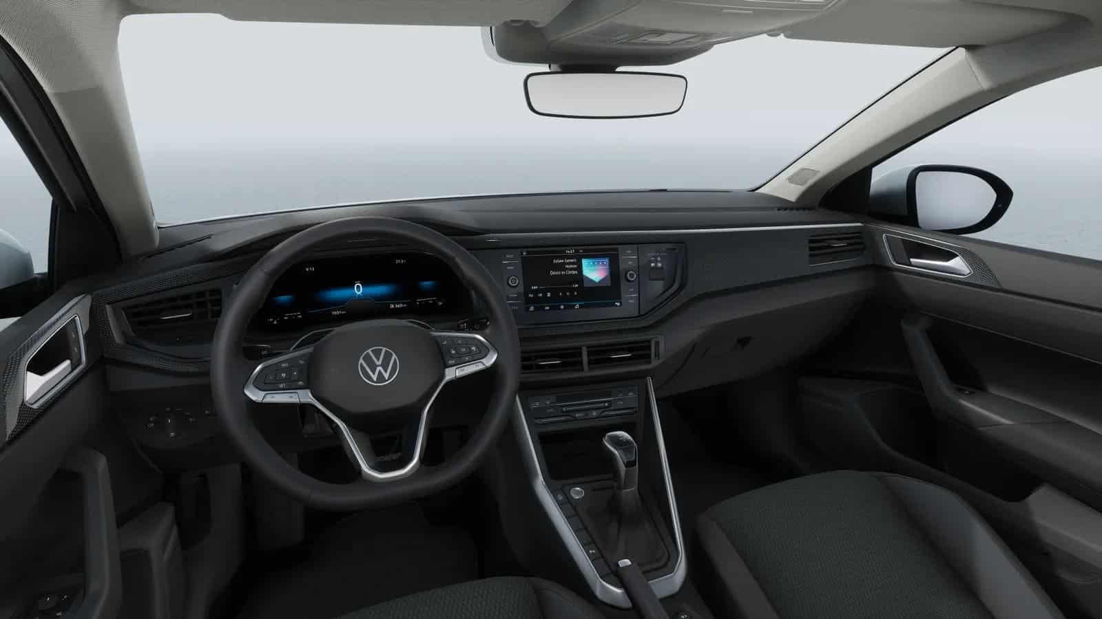 Renting New Volkswagen Taigo MAS Blanco Punto SUV Automático Gasolina Etiqueta C Interior