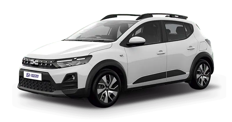 Renting New Dacia Sandero Stepway Expression Blanco Glaciar SUV Manual Gasolina-GLP Etiqueta ECO Renting Finders
