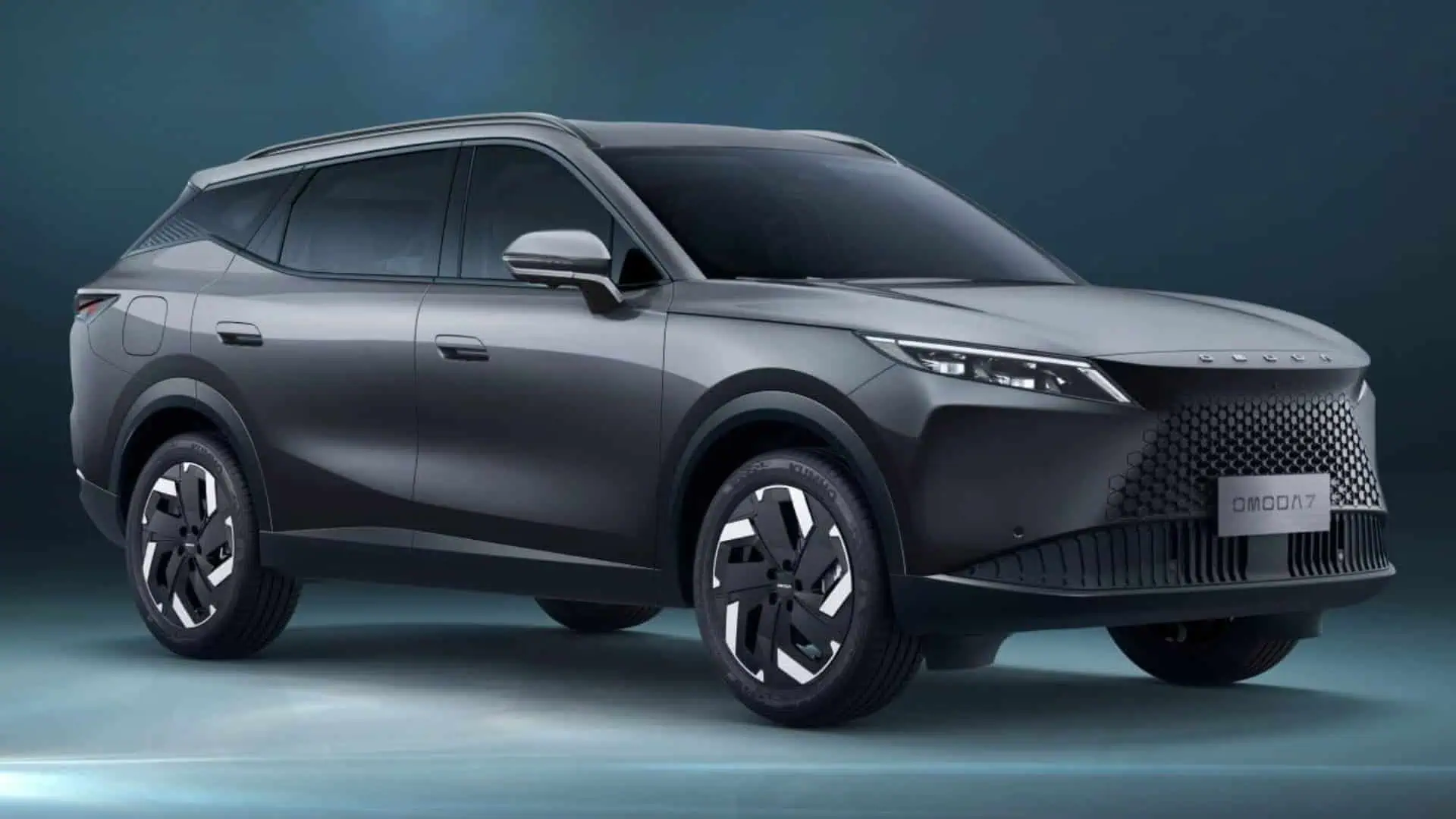 Renting New Omoda 7 Premium Gris Mate SUV PHEV Híbrido-Enchufable Automático Etiqueta 0