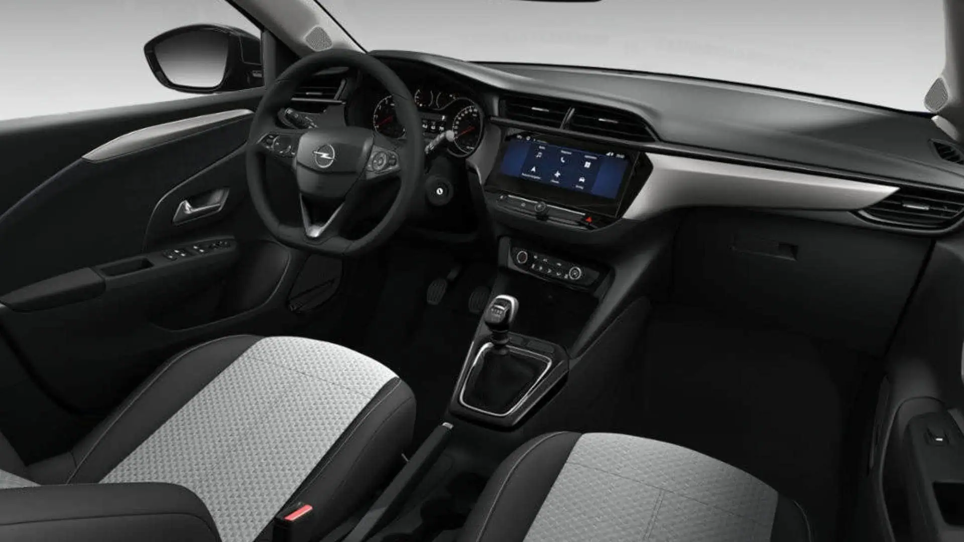 Renting New Opel Corsa GS Kontur White Compacto Gasolina Manual Etiqueta C Interior