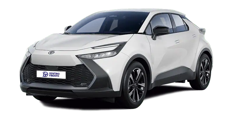 Renting New Toyota C-HR Hybrid Advance SUV Automático Etiqueta ECO Blanco Classic Renting Finders