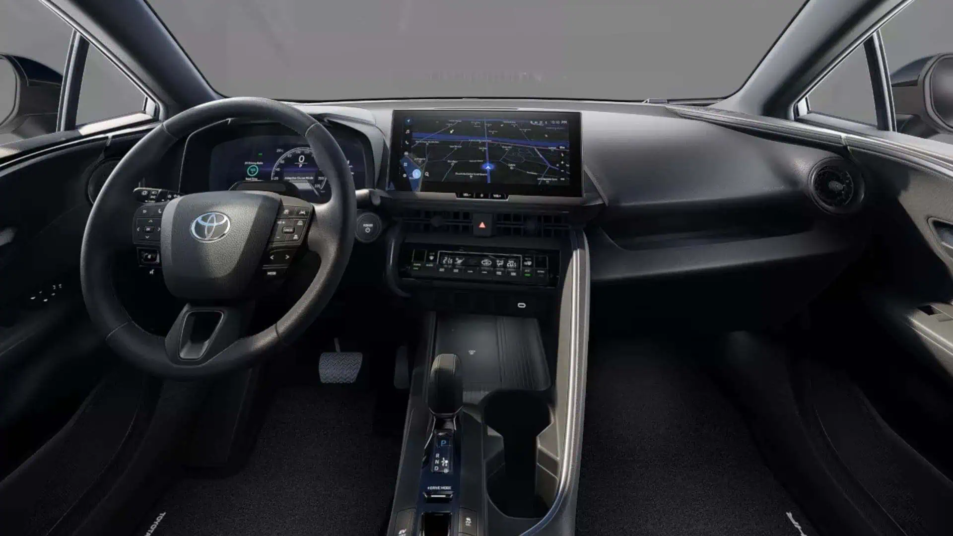 Renting New Toyota C-HR Hybrid Advance SUV Automático Etiqueta ECO Blanco Classic Interior