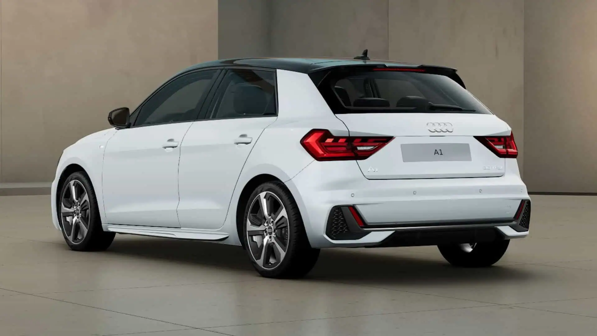 Renting Audi A1 Sportback Adrenalin Blanco Glaciar Techo Negro Compacto Automático