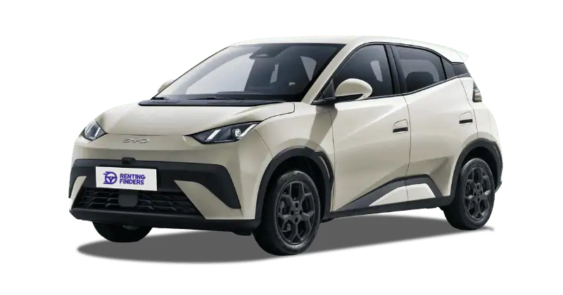 Renting BYD Dolphin Surf Boost Apricity White Compacto 4 Plazas Eléctrico Automático Etiqueta 0 Renting Finders
