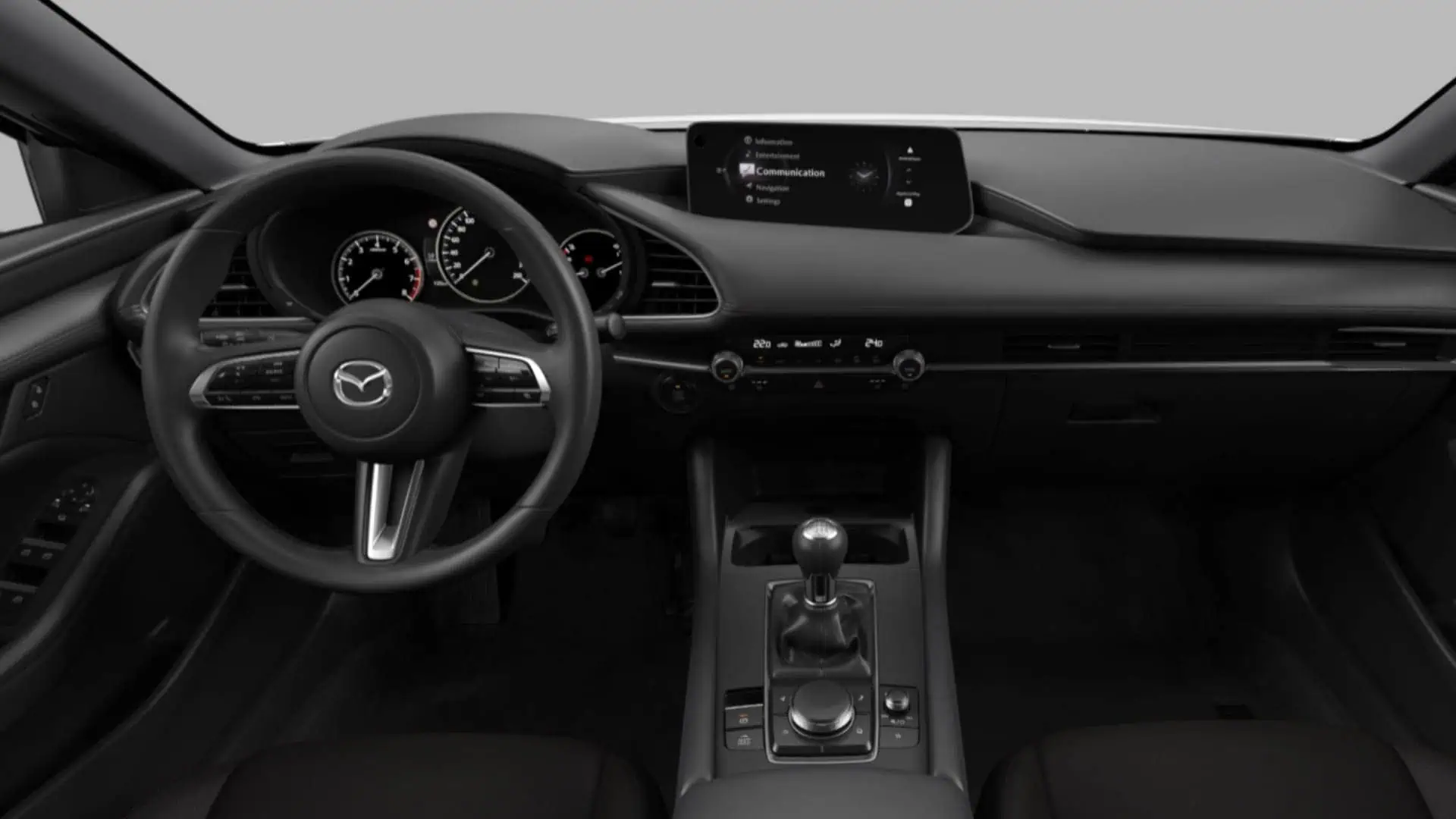 Renting Mazda 3 Centre-Line Arctic White SUV Automático MHEV Micro-Híbrido Etiqueta ECO Interior
