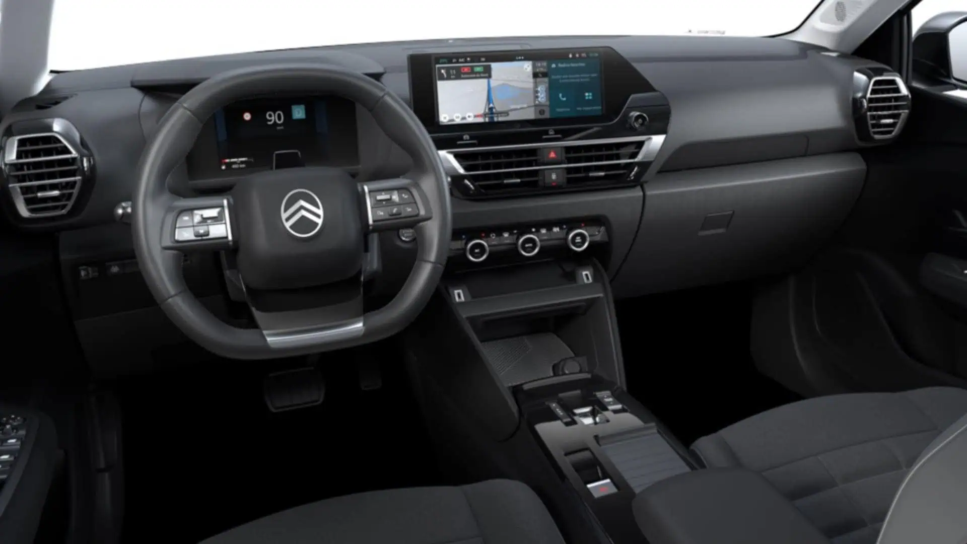 Renting New Citroën C4 Hybrid Business Edition Blanco Okenite SUV Automático Etiqueta ECO Interior