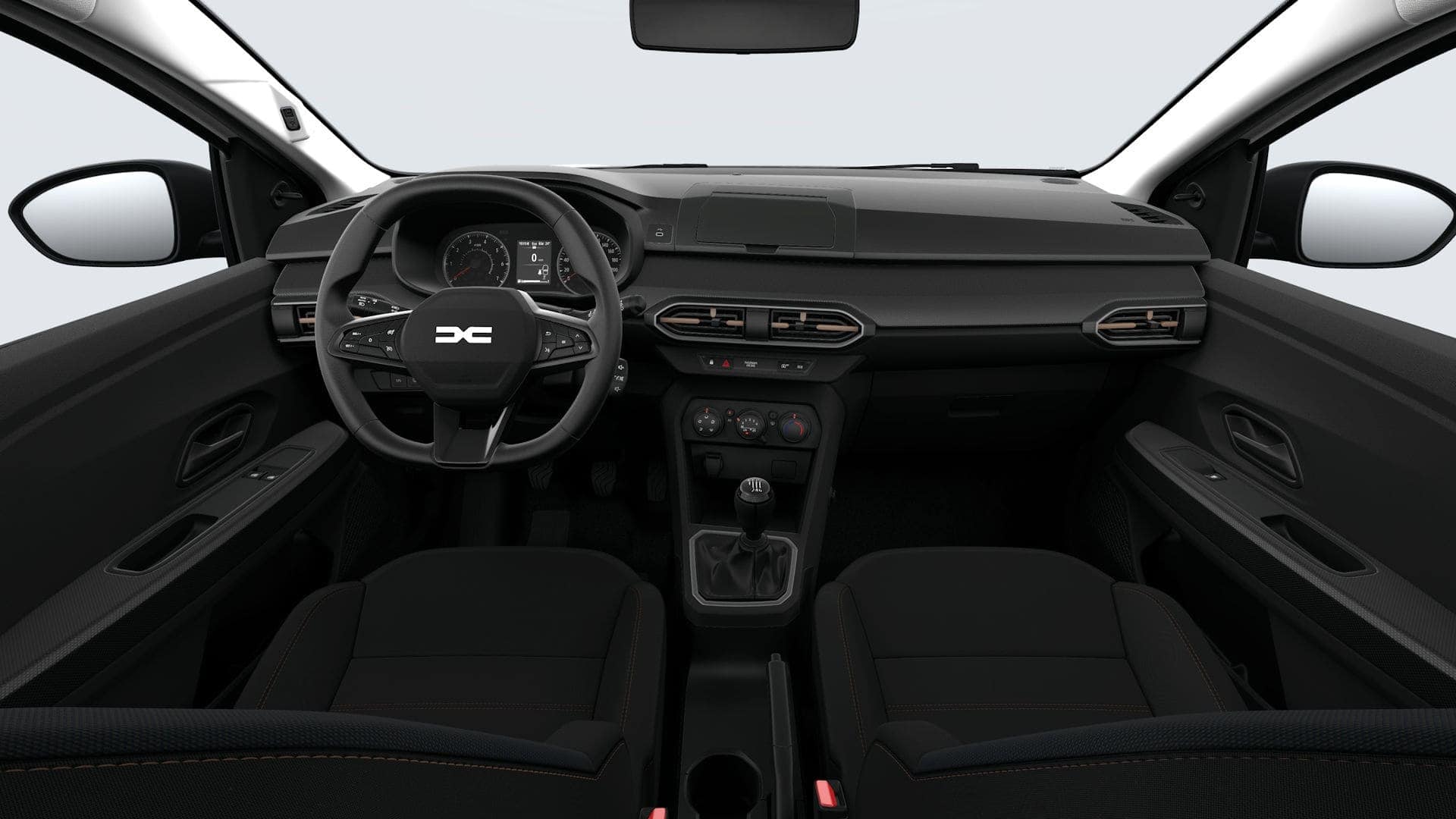 Renting Dacia Sandero Stepway Essential Blanco Glaciar B-SUV Manual GLP-Gasolina Etiqueta ECO Interior