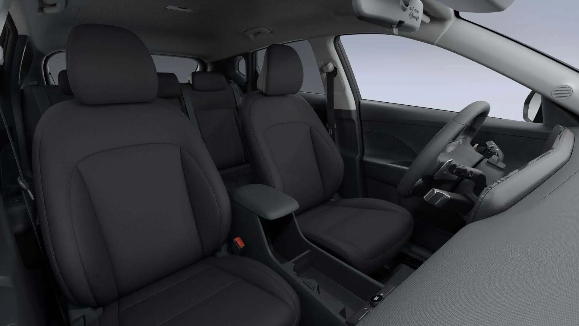Renting Nuevo Hyundai Kona HEV Maxx Atlas White Sólido SUV Automático Híbrido Etiqueta ECO Asientos