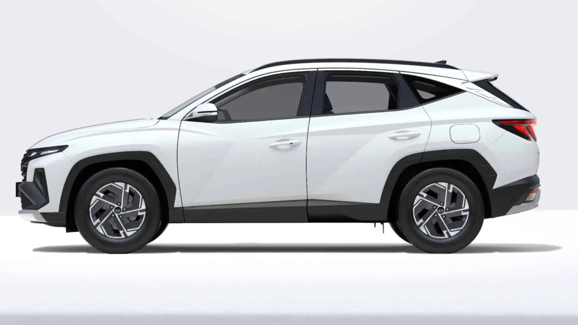 Renting New Hyundai Tucson HEV Maxx Atlas White SUV Automático Híbrido Etiqueta ECO