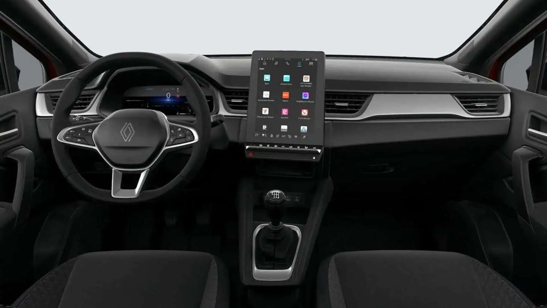 Renting New Renault Captur Evolution Rojo Deseo ECO-G B-SUV Manual GLP-Gasolina Etiqueta ECO Interior
