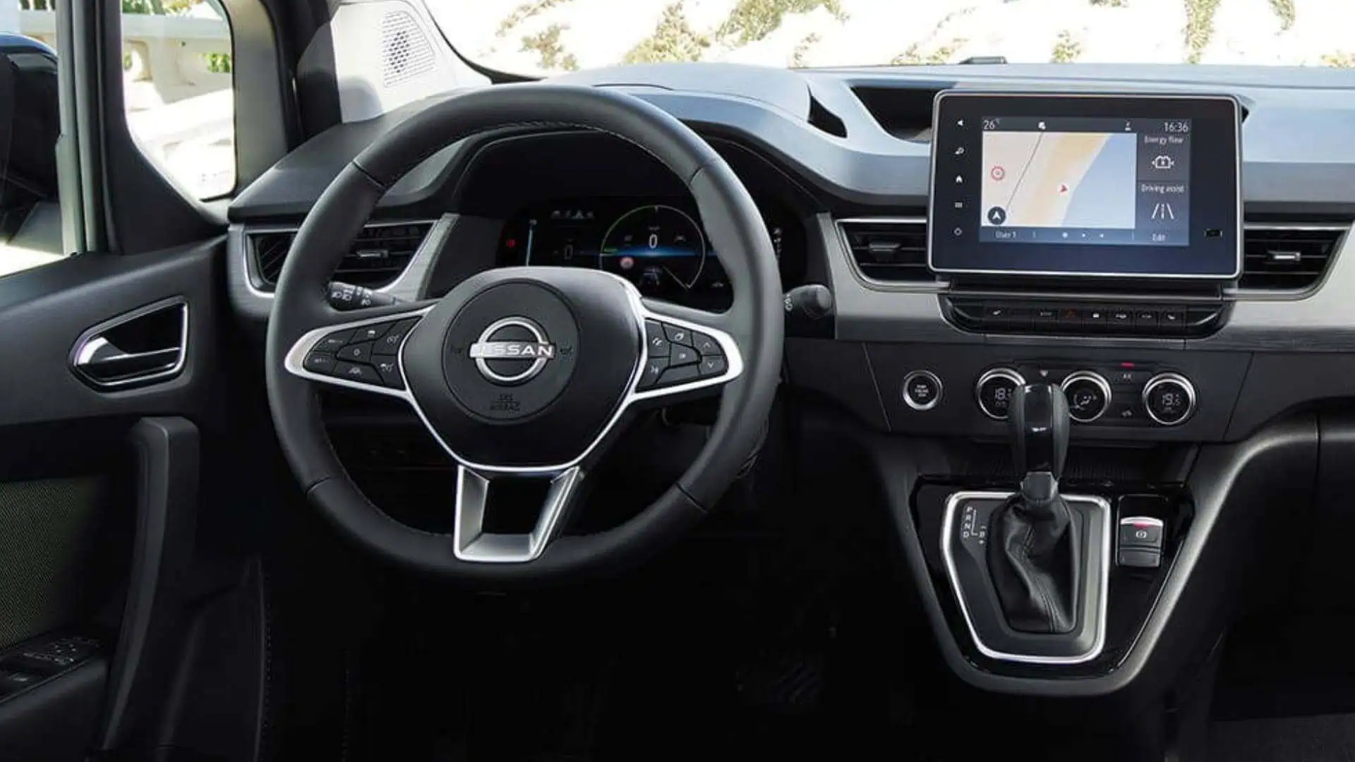 Renting Nissan Townstar Combi N-Connecta Blanco Furgoneta 5 Plazas Eléctrica Etiqueta 0 Automático Volante