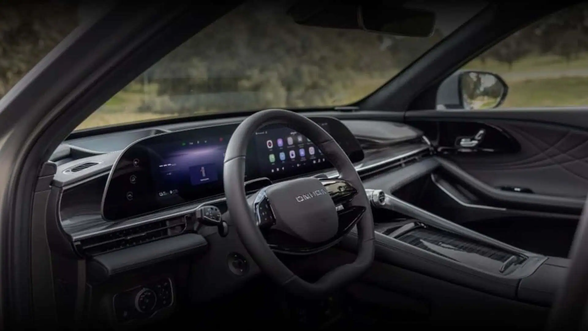 Renting New Omoda 9 Premium Black SUV PHEV Híbrido-Enchufable Automático Etiqueta 0 AWD Interior