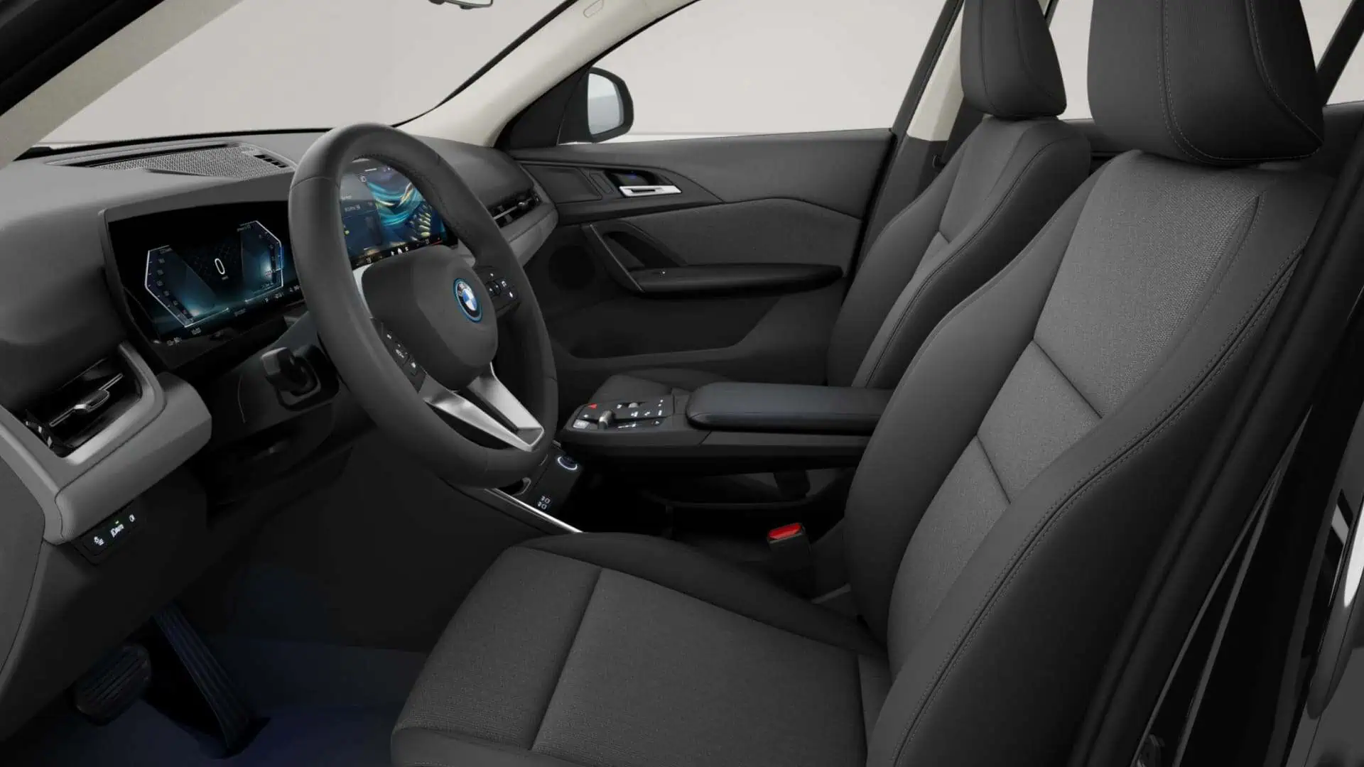 Renting BMW iX2 eDrive20 Black Solid SUV Coupé Eléctrico Automático Etiqueta 0 Asientos