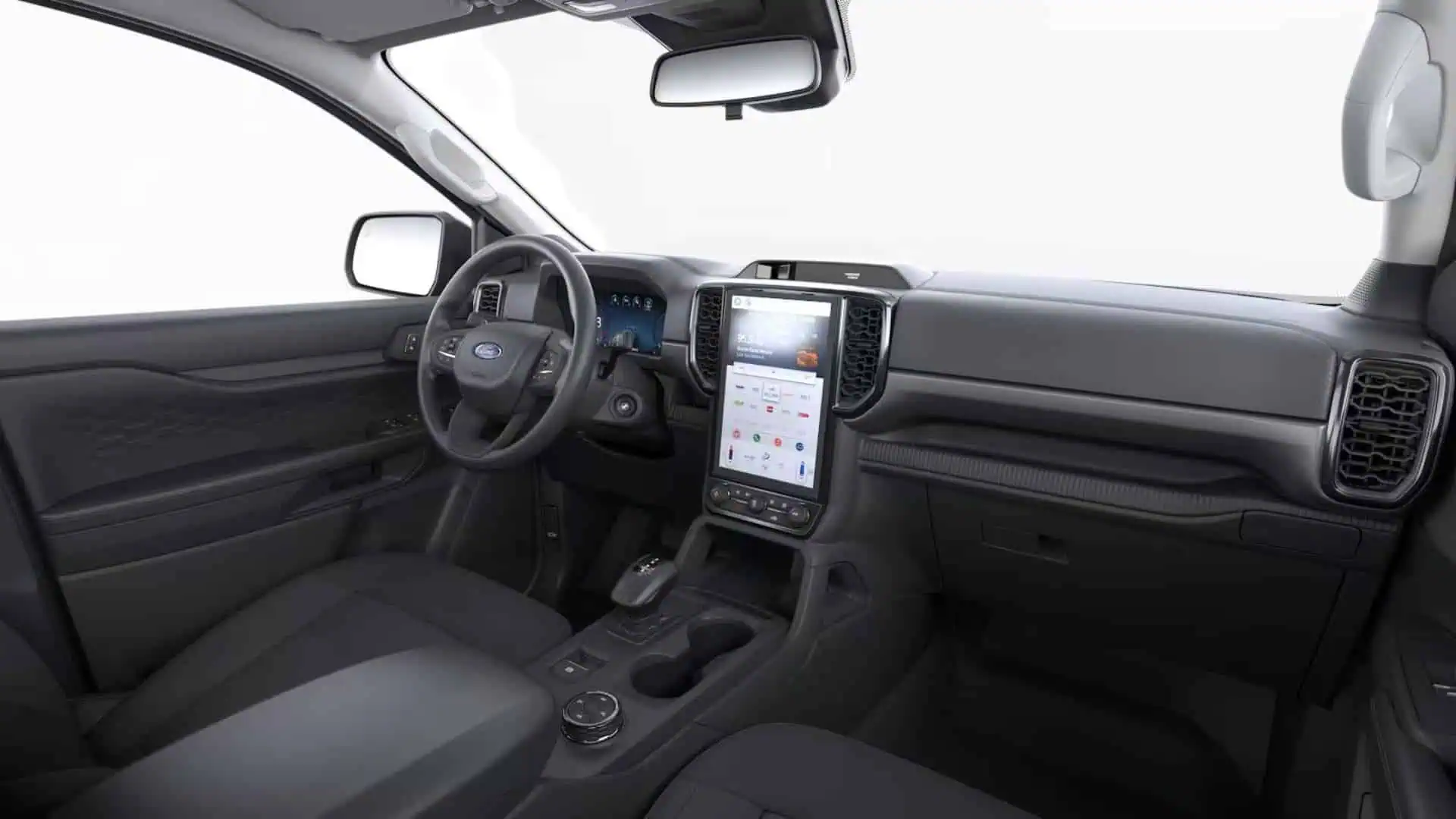 Renting Ford Ranger Doble Cabina XLT Blanco Pick-Up 4x4 Interior