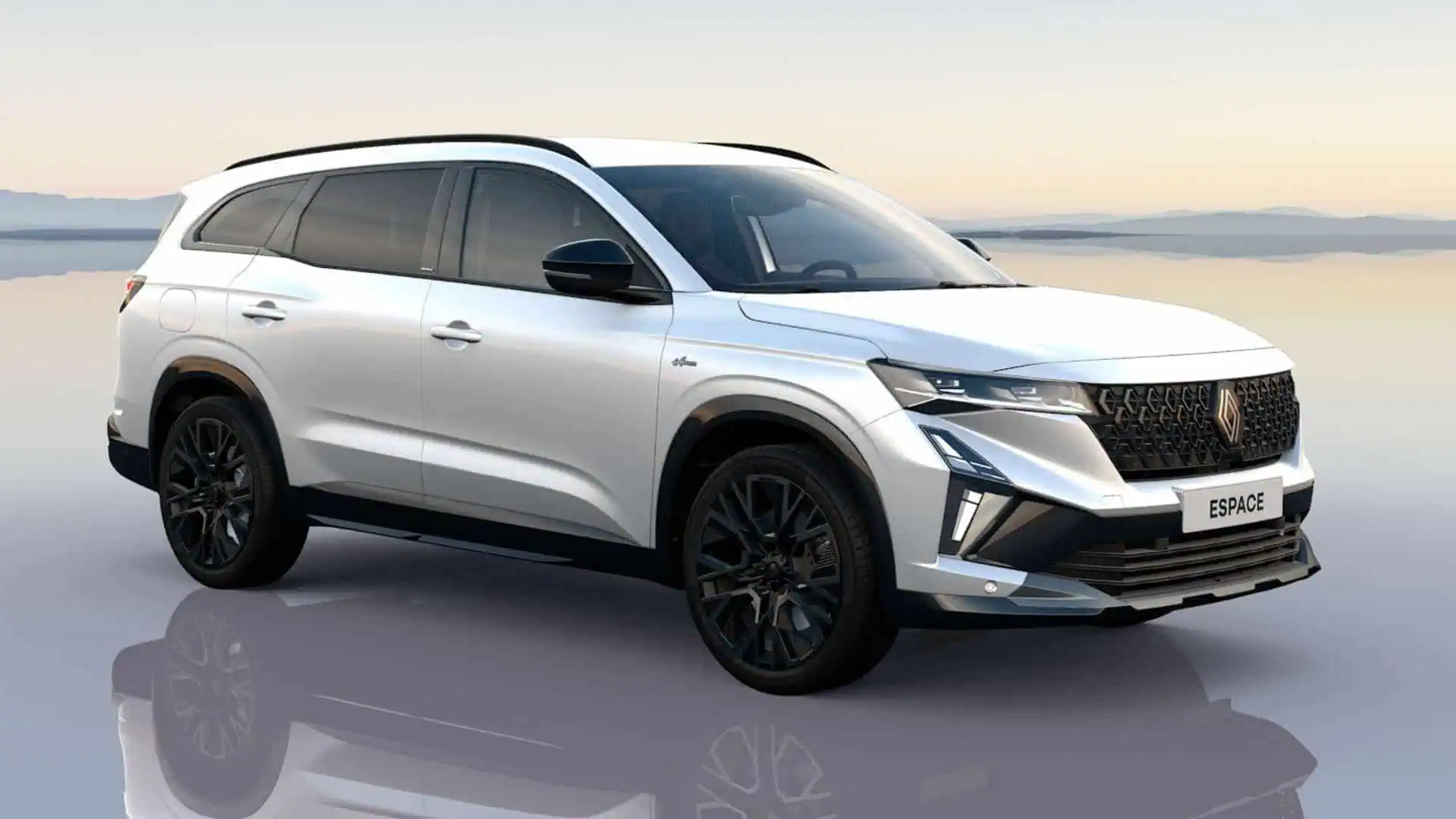 Renting Renault Espace E-Tech Esprit Alpine Blanco Nacarado SUV Automático Híbrido Etiqueta ECO 7 Plazas