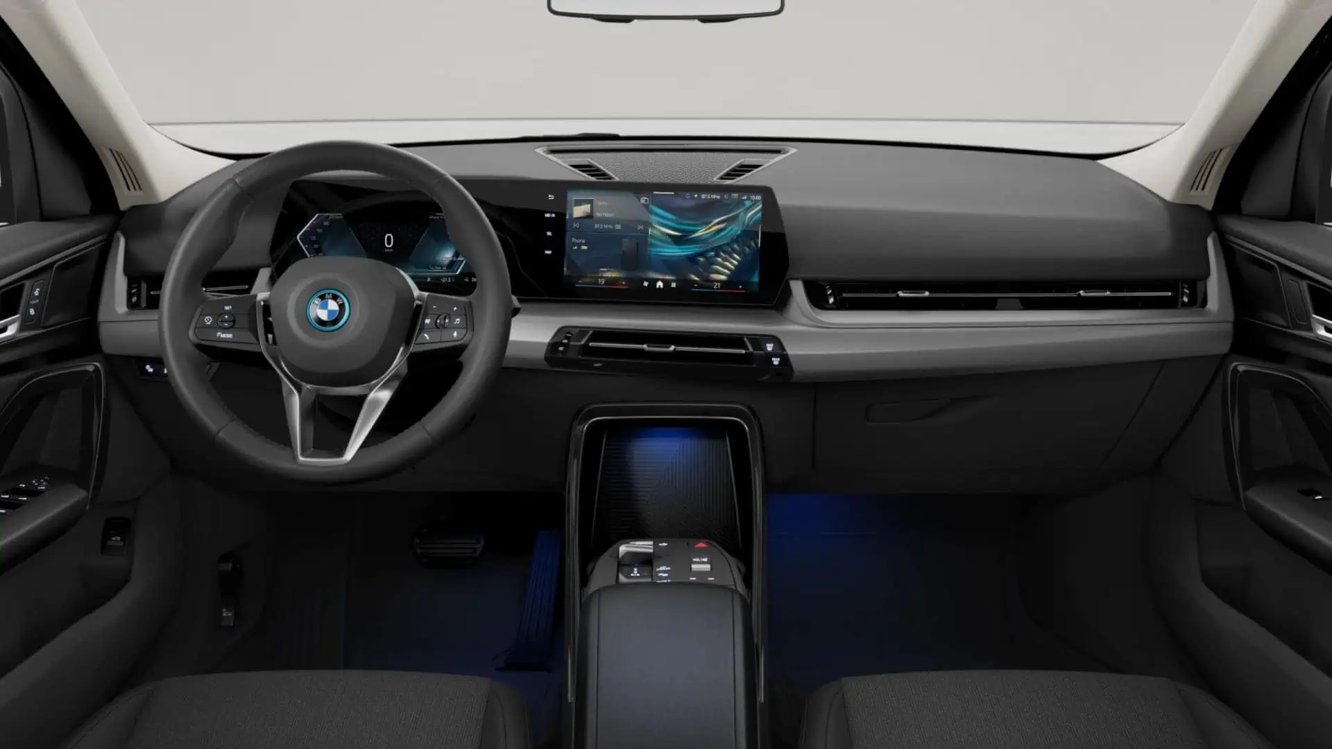 Renting BMW iX2 eDrive20 Black Solid SUV Coupé Eléctrico Automático Etiqueta 0 Interior