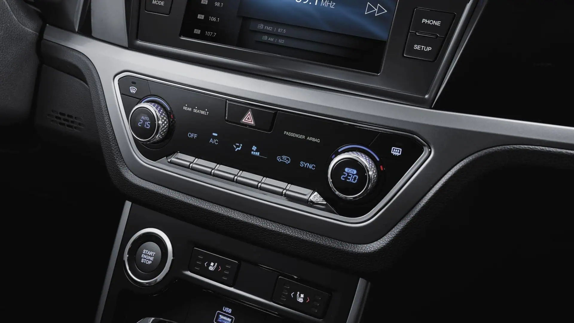 Renting KGM Korando Urban Plus Grand White SUV Interior