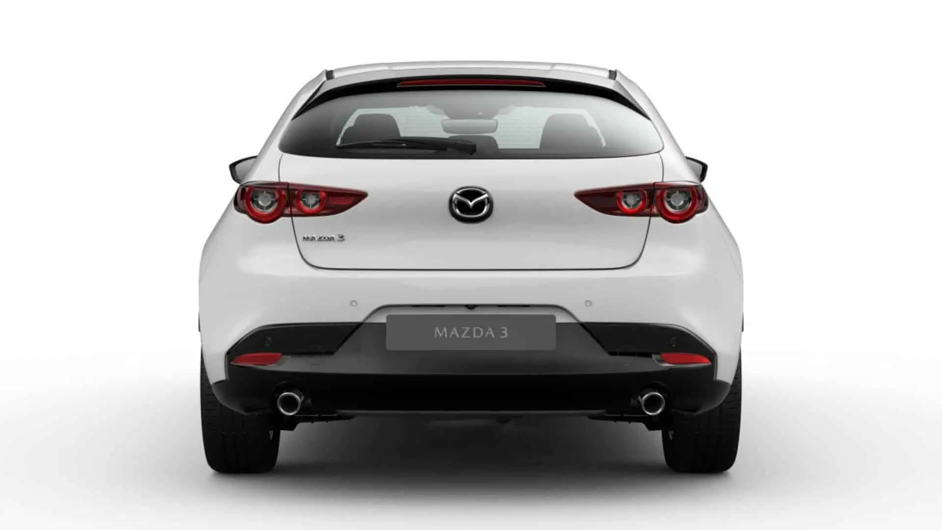 Renting Mazda 3 Prime Line Arctic White Compacto MHEV Micro-Híbrido Etiqueta ECO