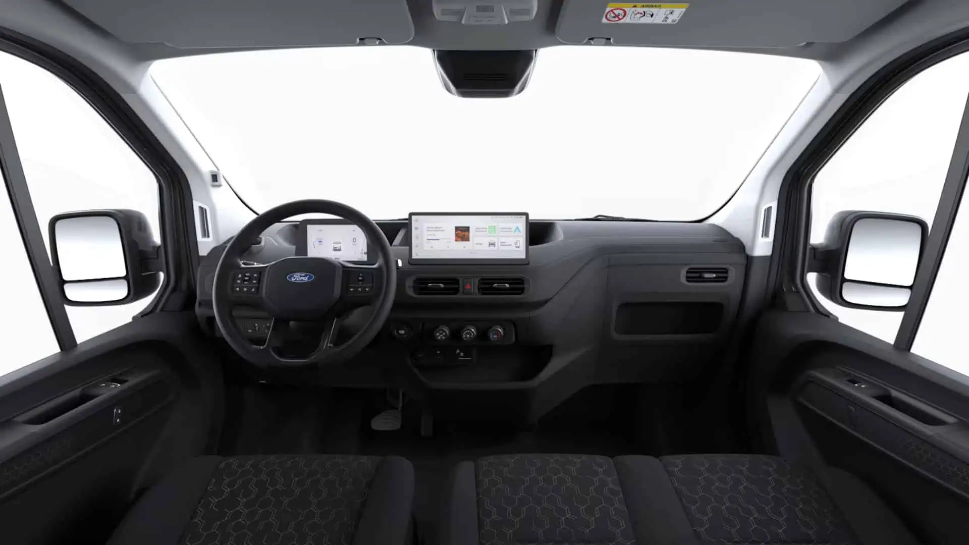 Renting New Ford Transit City VAN L1 Trend Blanco Furgoneta Eléctrica Automática Etiqueta 0 3 Plazas Interior